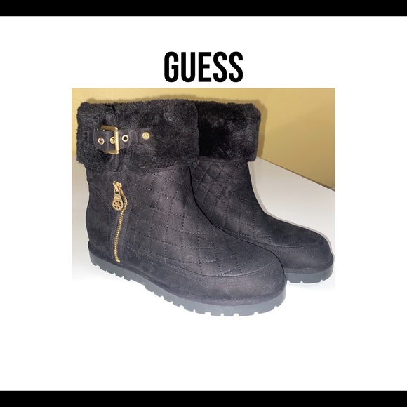 GUESS Faux Fur Boots - Picture 2 of 11